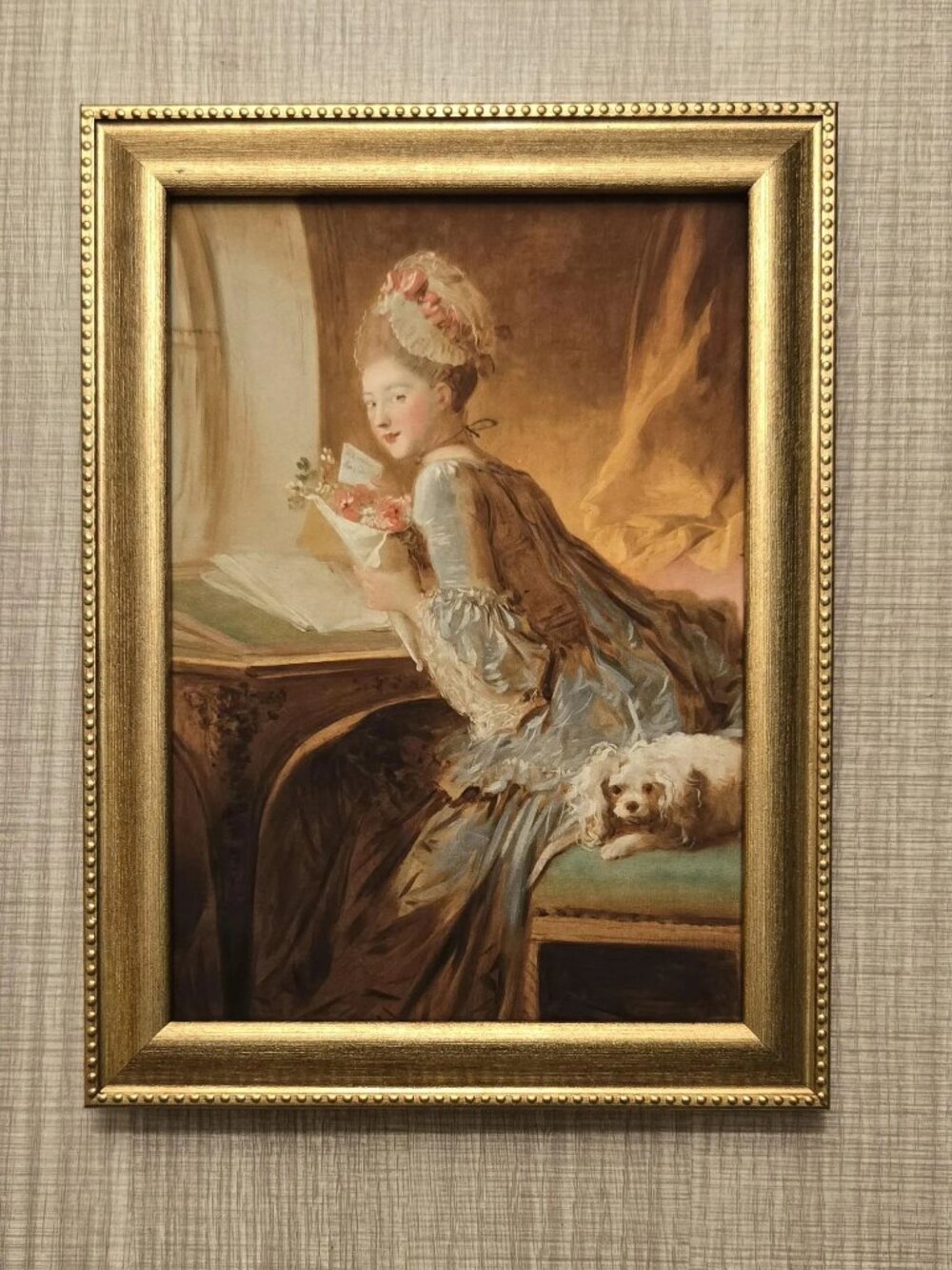 Jean Honoré Fragonard "The Love Letter" Art Reproduction Print
